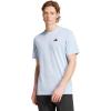 adidas Men’s Essentials Feel Ready Training T-Shirt(Glow Blue/Black)