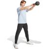 adidas Men’s Essentials Feel Ready Training T-Shirt(Glow Blue/Black)