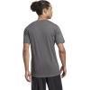 adidas Men’s Essentials Feel Ready Training T-Shirt(Silver Pebble/Black/Black)