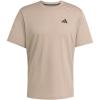 adidas Men’s Essentials Feel Ready Training T-Shirt(Chalky Brown/Black)