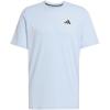 adidas Men’s Essentials Feel Ready Training T-Shirt(Glow Blue/Black)