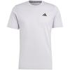 adidas Men’s Essentials Feel Ready Training T-Shirt(Silver Dawn/Black)