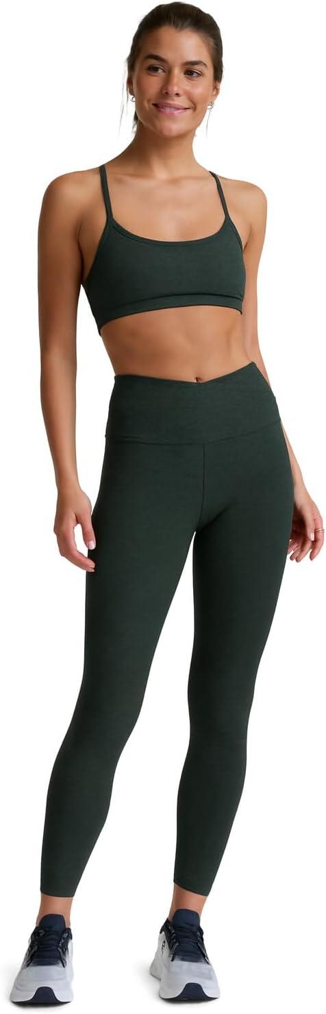 image:imageBeyond Yoga Womens Spacedye at Your Leisure LeggingsMidnight Green Heather