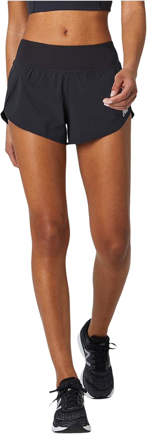 image:imageNew Balance Womens Impact Run 3 Inch Short Libra Print XSmallBlack