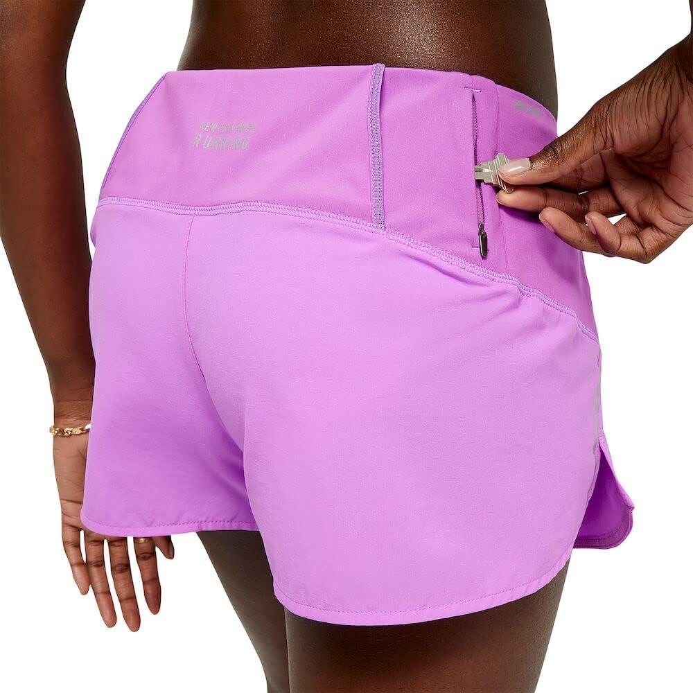 image:imageNew Balance Womens Impact Run 3 Inch Short Libra Print XSmallCosmic Rose