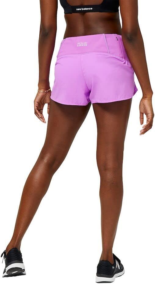 image:imageNew Balance Womens Impact Run 3 Inch Short Libra Print XSmallCosmic Rose