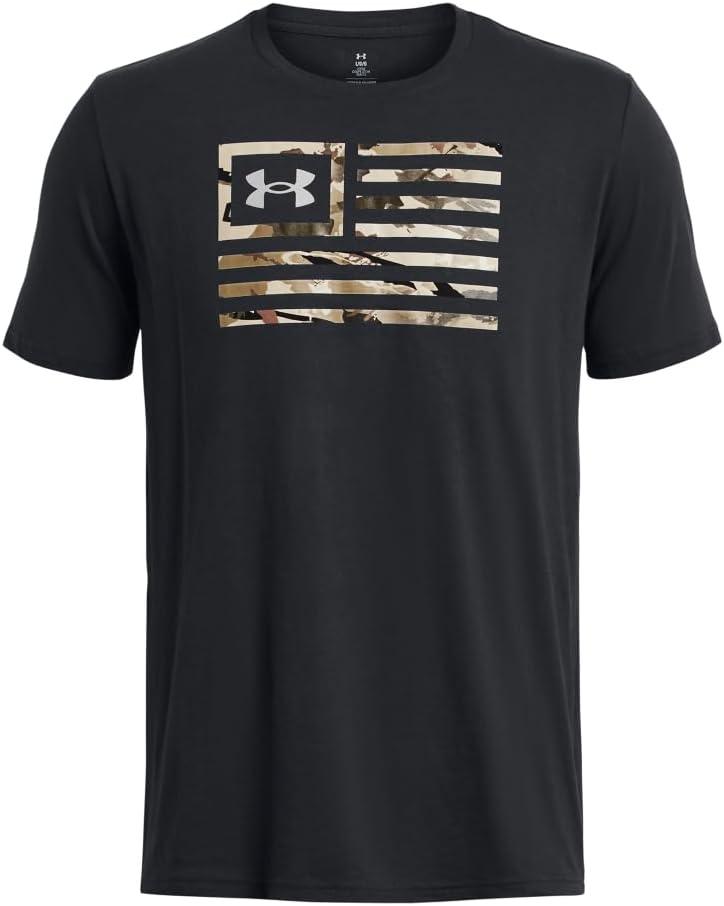 image:imageUnder Armour Mens Freedom Graphic Short Sleeve TShirt001 Black Ua Barren Camo