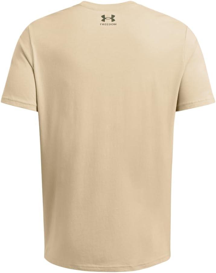 image:imageUnder Armour Mens Freedom Graphic Short Sleeve TShirt290 Desert Sand Marine Od Green