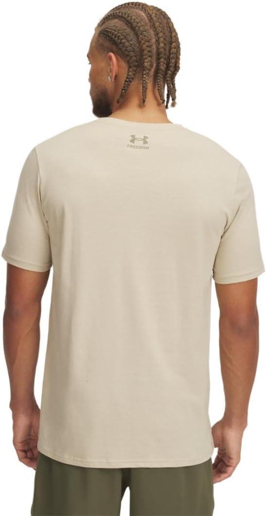 image:imageUnder Armour Mens Freedom Graphic Short Sleeve TShirt291 Desert Sand Bayou