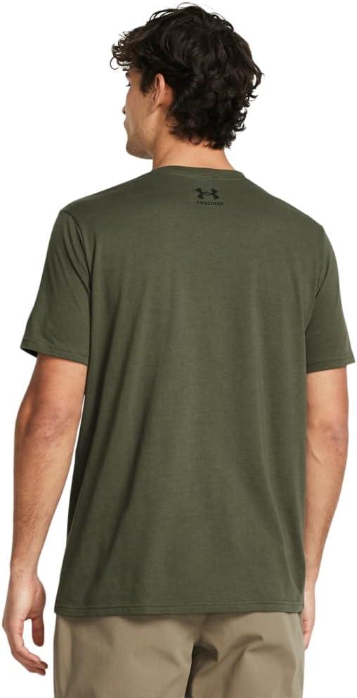 image:imageUnder Armour Mens Freedom Graphic Short Sleeve TShirt390 Marine Od Green Baroque Green