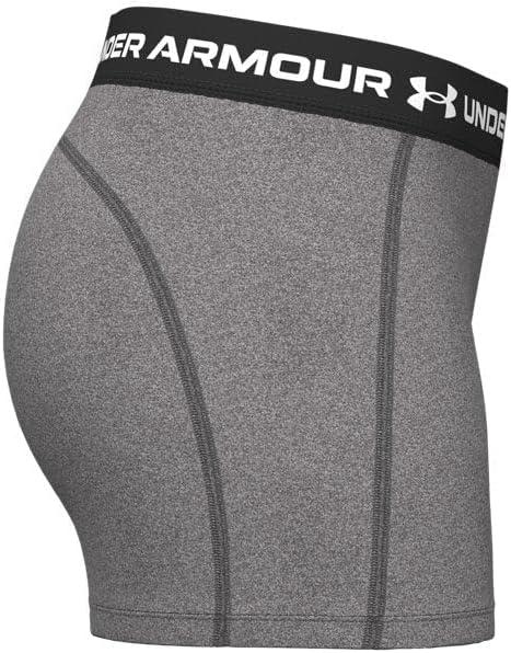 image:imageUnder Armour Womens HeatGear Armour Shorty Shorts019 Charcoal Light Heather Black