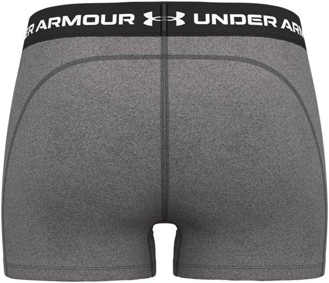 image:imageUnder Armour Womens HeatGear Armour Shorty Shorts019 Charcoal Light Heather Black