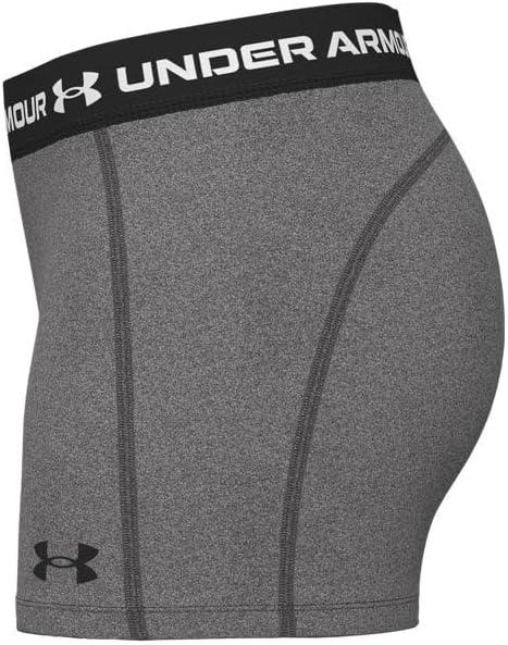 image:imageUnder Armour Womens HeatGear Armour Shorty Shorts019 Charcoal Light Heather Black