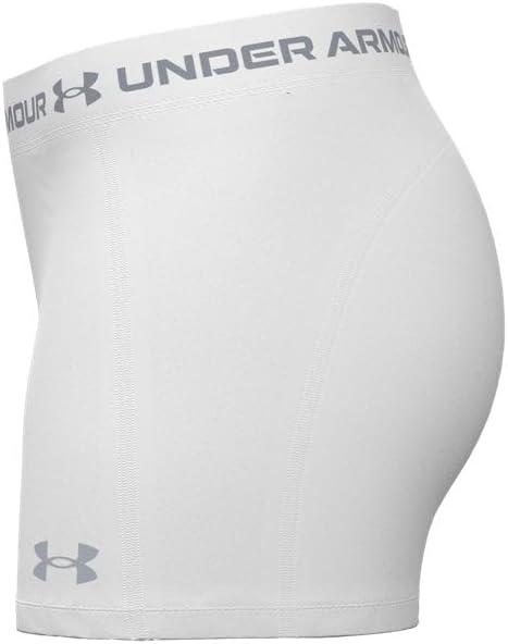 image:imageUnder Armour Womens HeatGear Armour Shorty Shorts100 White Halo Gray