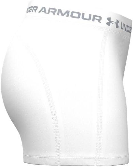 image:imageUnder Armour Womens HeatGear Armour Shorty Shorts100 White Halo Gray