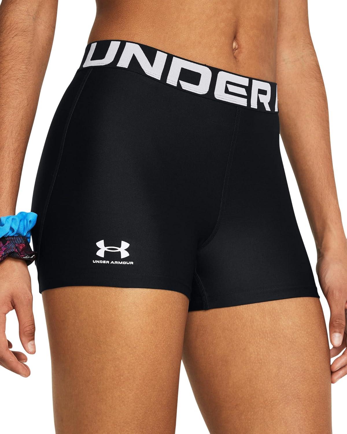 image:imageUnder Armour Womens HeatGear Armour Shorty ShortsBlackWhite