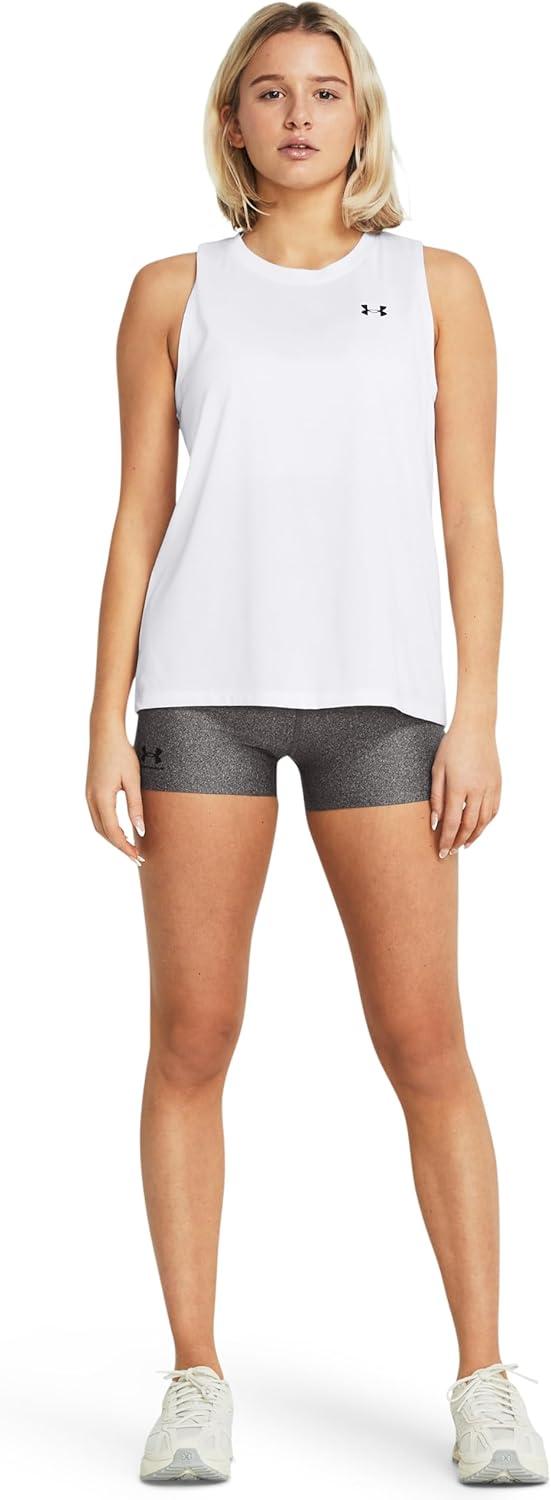 image:imageUnder Armour Womens HeatGear Armour Shorty ShortsCharcoal Light HeatherBlack