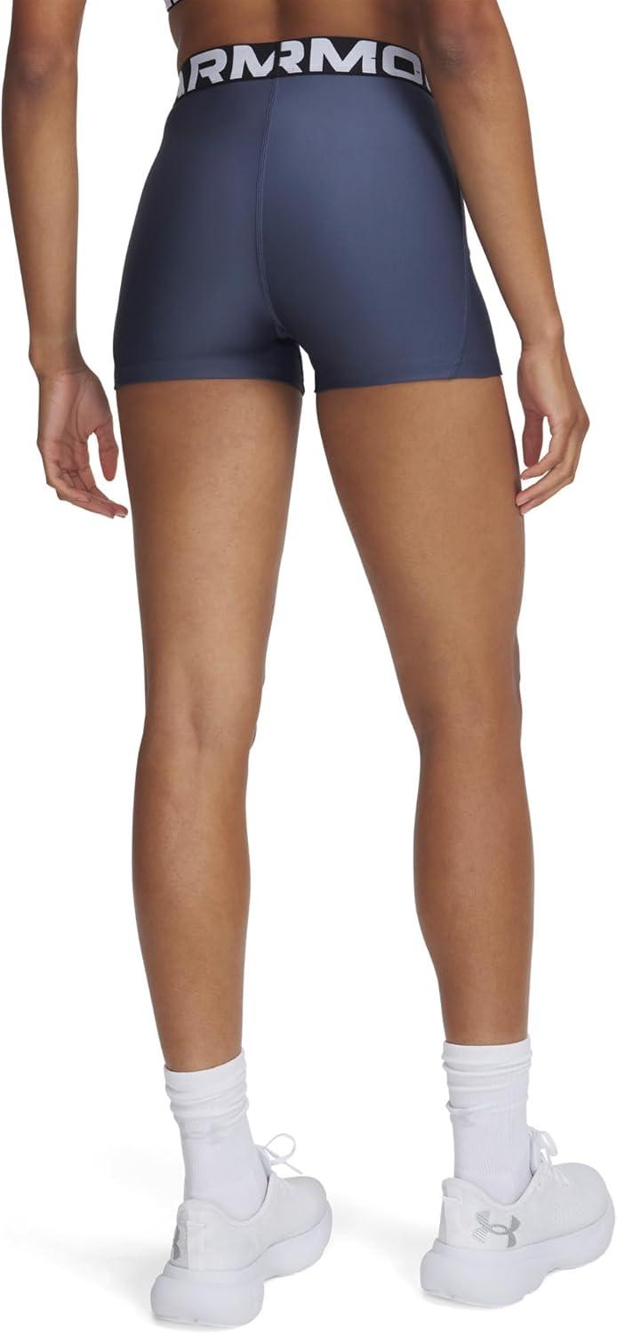 image:imageUnder Armour Womens HeatGear Armour Shorty ShortsDownpour GrayWhite