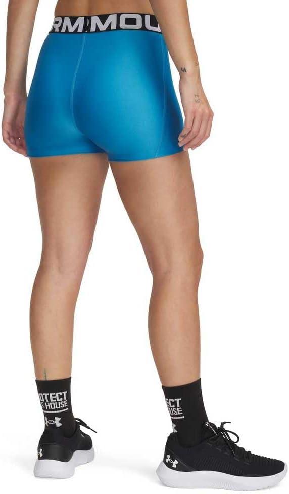 image:imageUnder Armour Womens HeatGear Armour Shorty ShortsEther BlueWhite