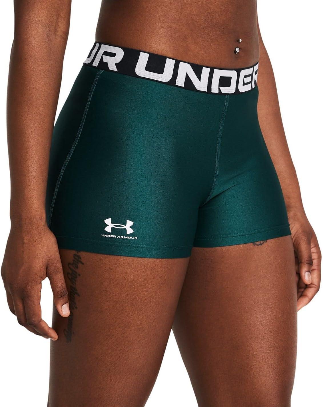 image:imageUnder Armour Womens HeatGear Armour Shorty ShortsHydro TealWhite