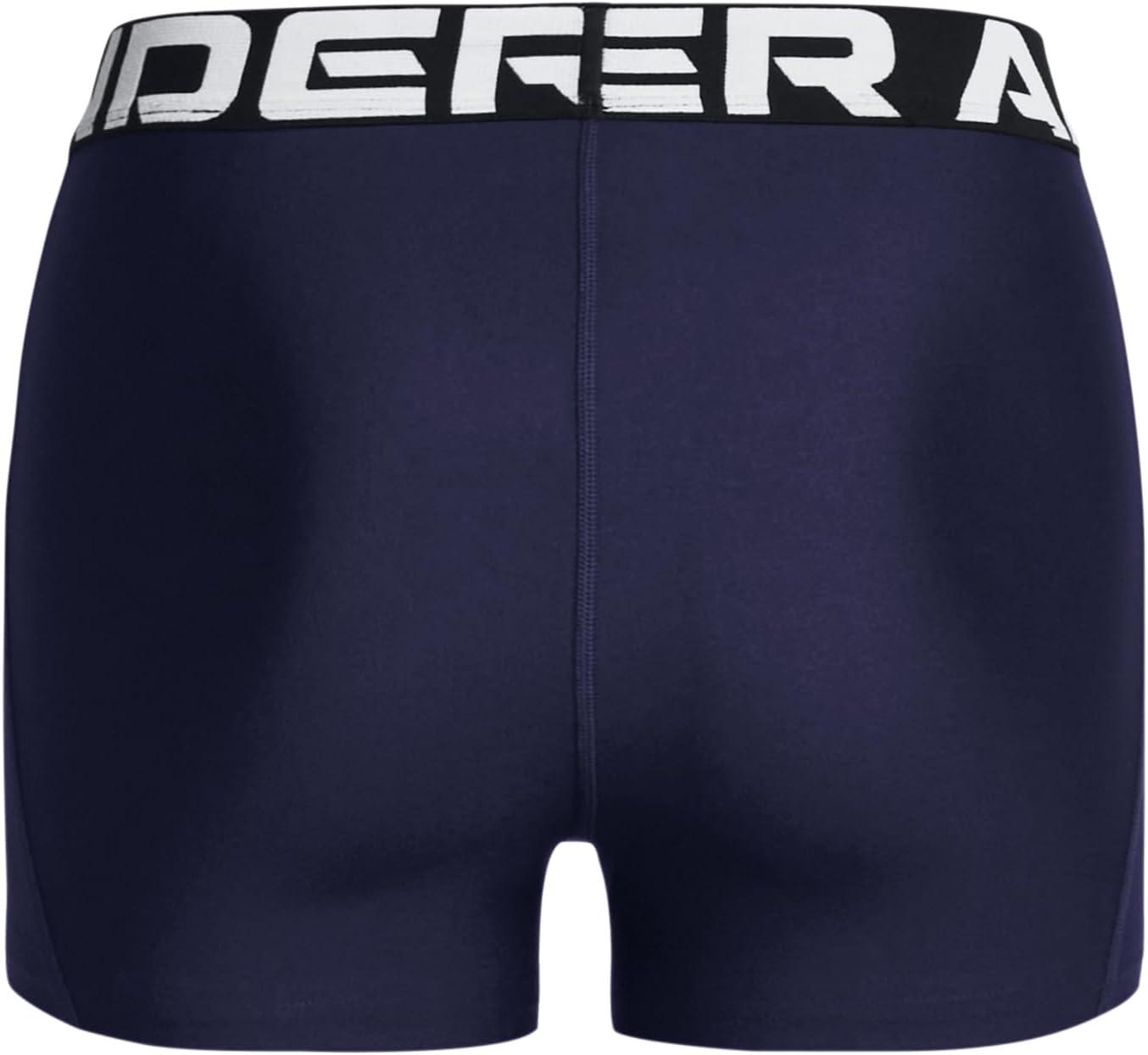 image:imageUnder Armour Womens HeatGear Armour Shorty ShortsMidnight NavyWhite