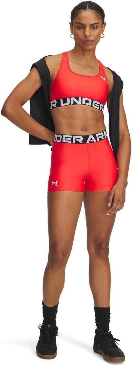 image:imageUnder Armour Womens HeatGear Armour Shorty ShortsRacer RedWhite