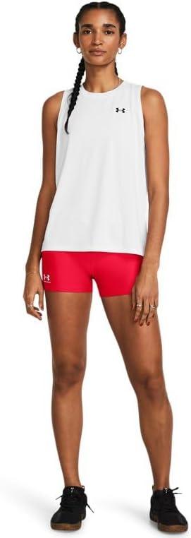 image:imageUnder Armour Womens HeatGear Armour Shorty ShortsRedWhite