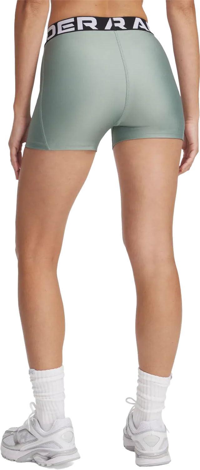 image:imageUnder Armour Womens HeatGear Armour Shorty ShortsSilica GreenWhite