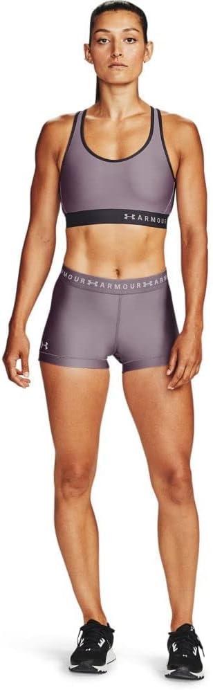 image:imageUnder Armour Womens HeatGear Armour Shorty ShortsSlate Purple 585Halo Gray