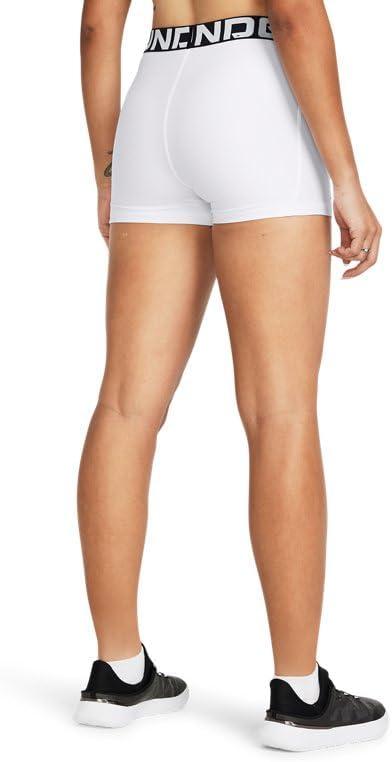 image:imageUnder Armour Womens HeatGear Armour Shorty ShortsWhiteBlack