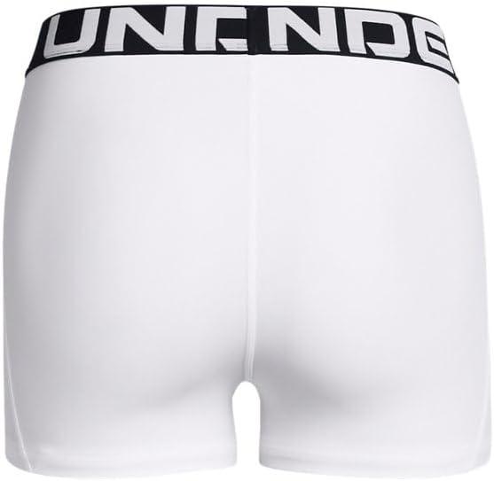 image:imageUnder Armour Womens HeatGear Armour Shorty ShortsWhiteBlack