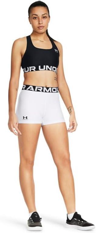 image:imageUnder Armour Womens HeatGear Armour Shorty ShortsWhiteBlack
