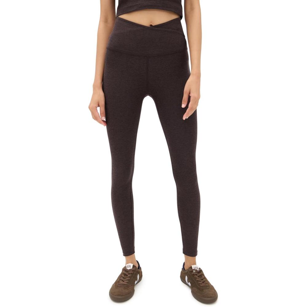 image:imageBeyond Yoga Womens Spacedye at Your Leisure LeggingsDark Chocolate Heather