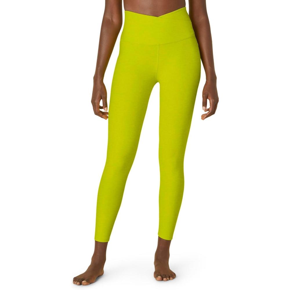 image:imageBeyond Yoga Womens Spacedye at Your Leisure LeggingsLime Citron Heather
