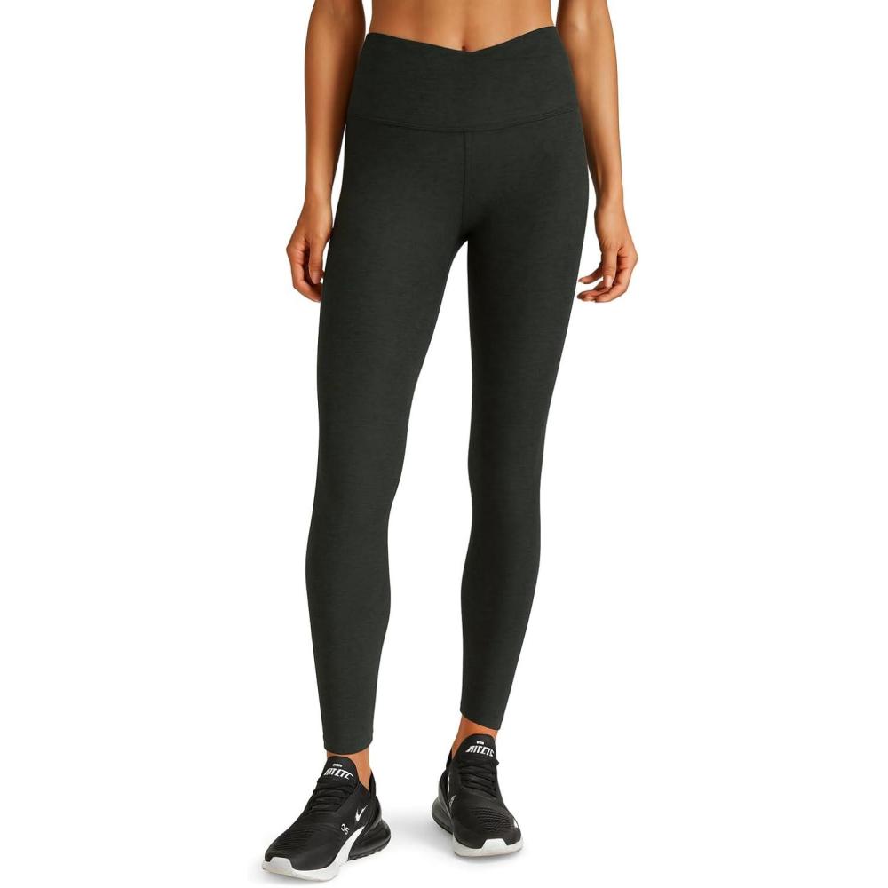 image:imageBeyond Yoga Womens Spacedye at Your Leisure LeggingsMidnight Green Heather