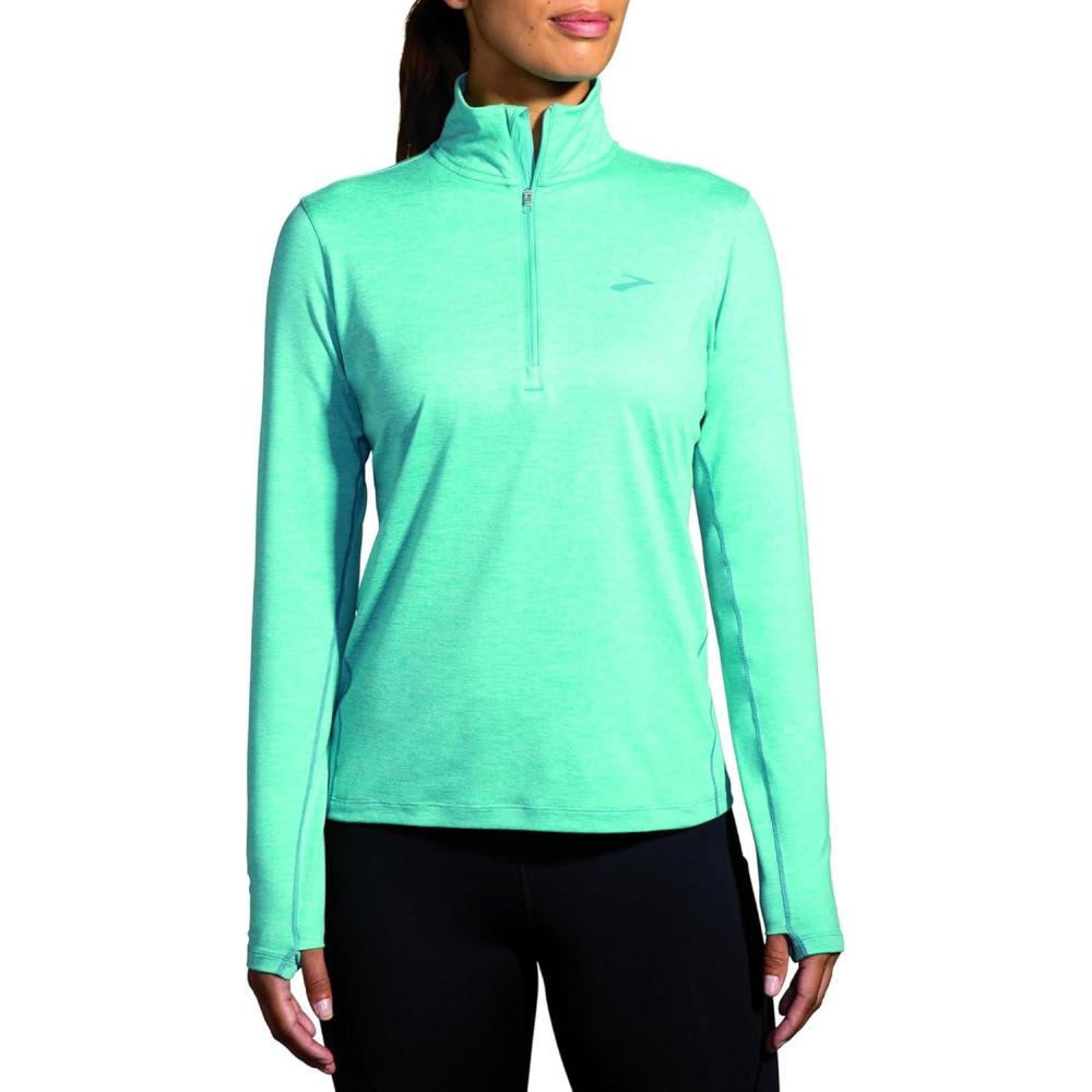 image:imageBrooks Dash 12 Zip 20Heather Aqua