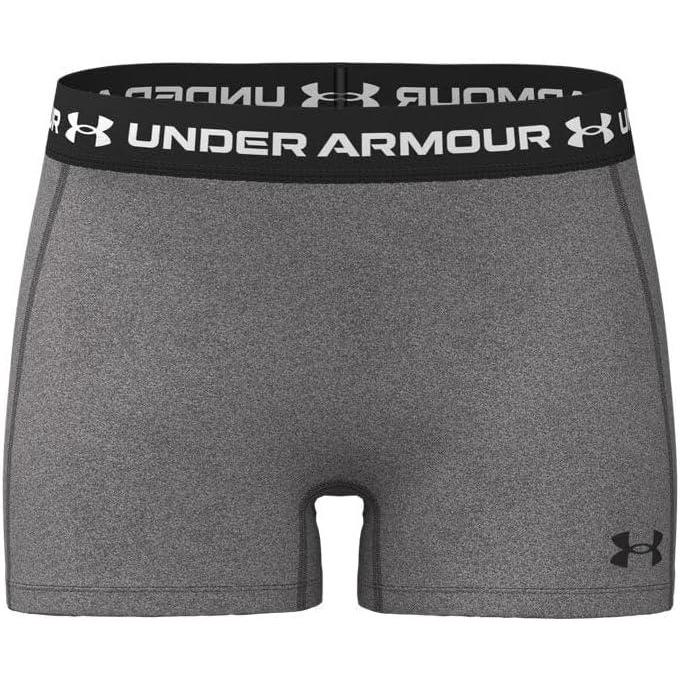 image:imageUnder Armour Womens HeatGear Armour Shorty Shorts019 Charcoal Light Heather   Black