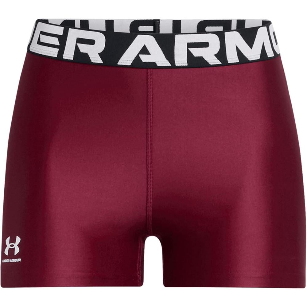 image:imageUnder Armour Womens HeatGear Armour Shorty ShortsCardinalWhite