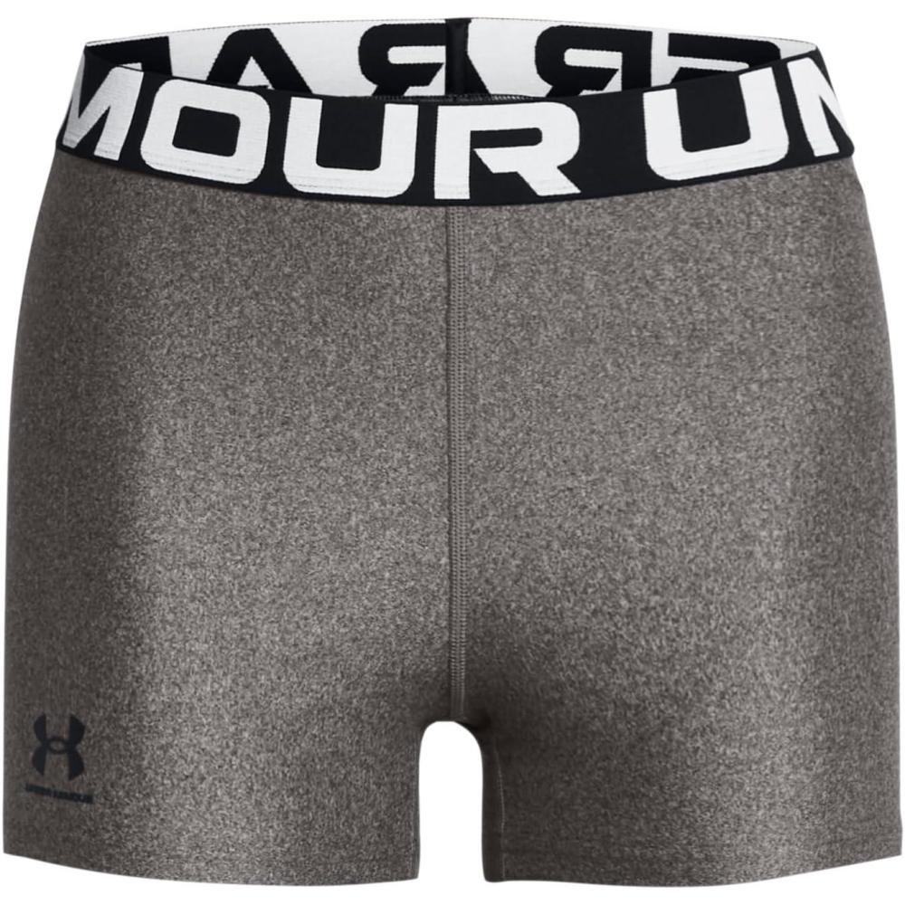 image:imageUnder Armour Womens HeatGear Armour Shorty ShortsCharcoal Light HeatherBlack