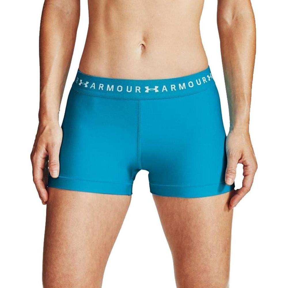 image:imageUnder Armour Womens HeatGear Armour Shorty ShortsEquator Blue 417Seaglass Blue