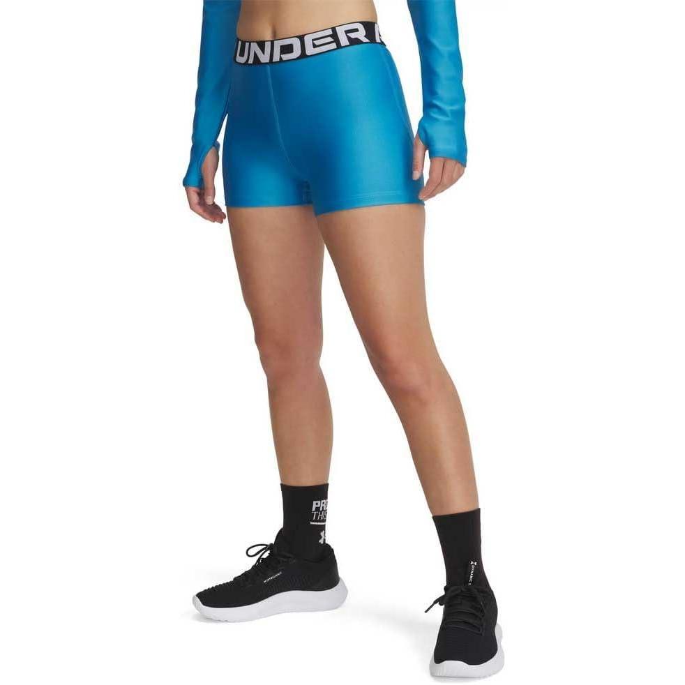image:imageUnder Armour Womens HeatGear Armour Shorty ShortsEther BlueWhite