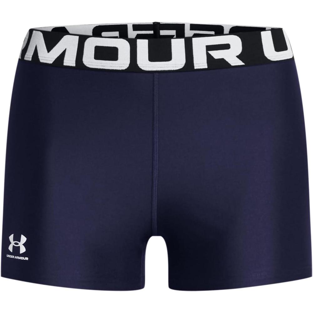 image:imageUnder Armour Womens HeatGear Armour Shorty ShortsMidnight NavyWhite