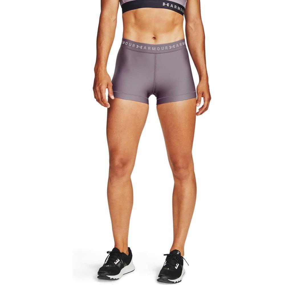 image:imageUnder Armour Womens HeatGear Armour Shorty ShortsSlate Purple 585Halo Gray