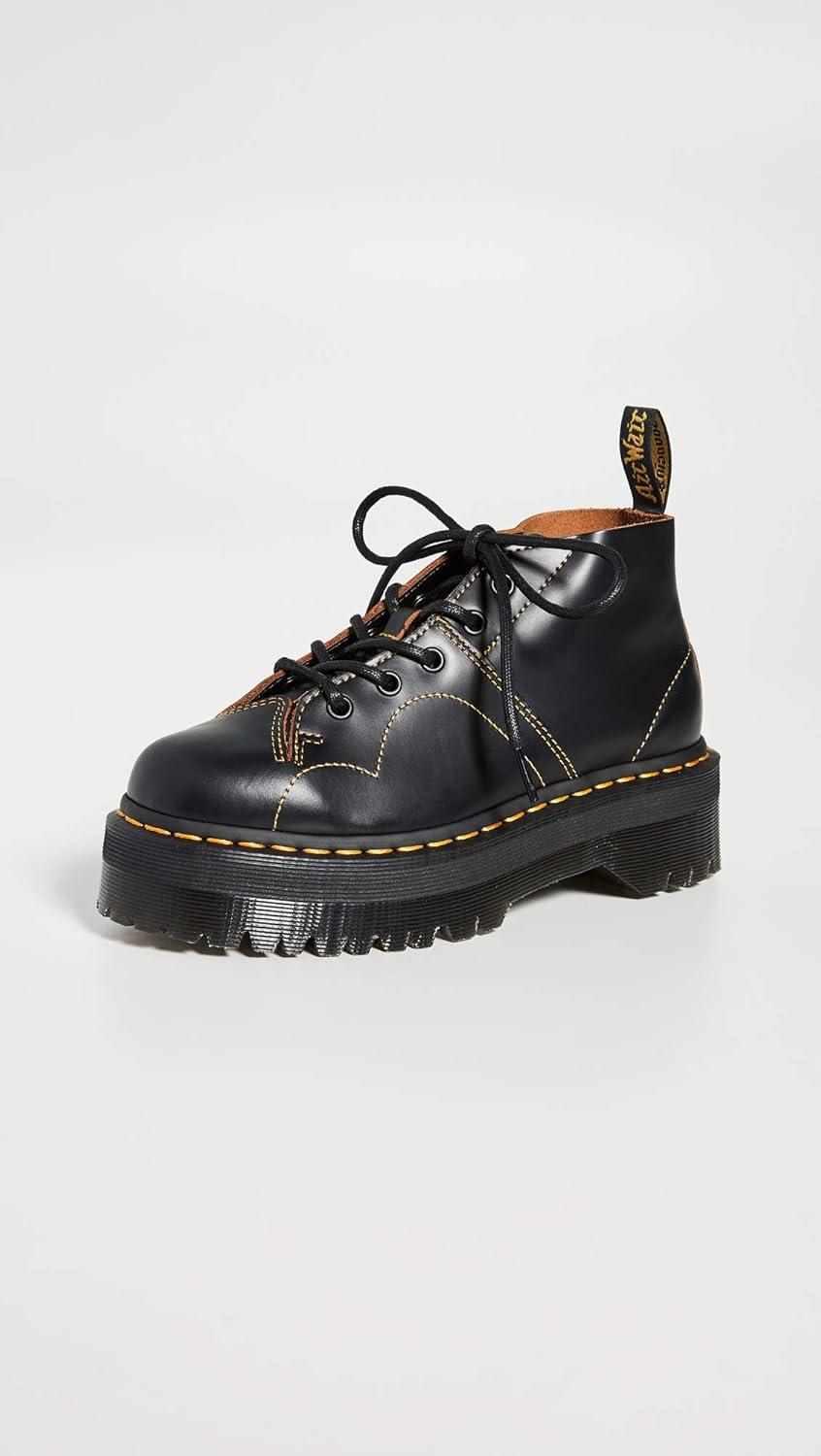 image:imageDr Martens UnisexAdult Church QuadBlack Vintage Smooth
