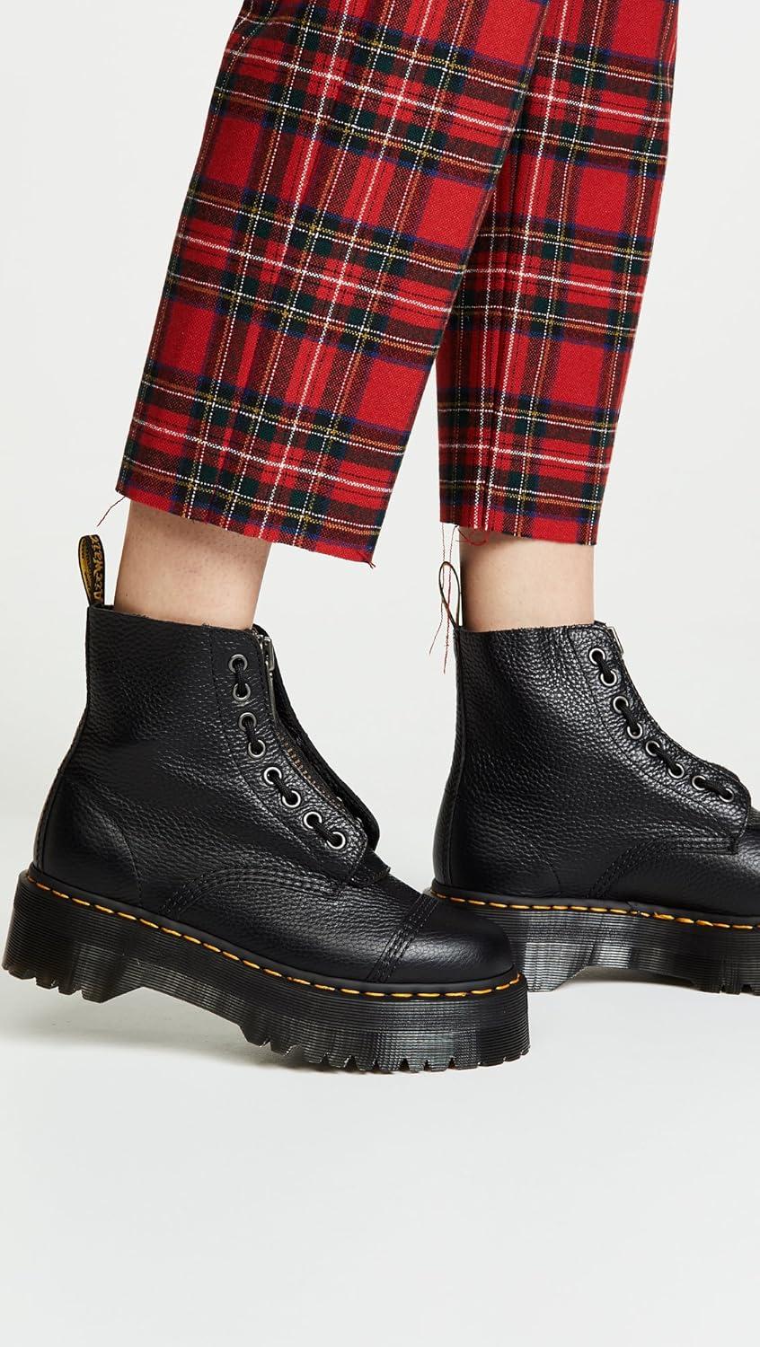 image:imageDr Martens Womens Maple Zip Steel Toe Light Industry BootsBlack Milled Nappa