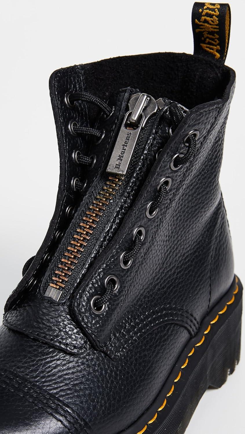 image:imageDr Martens Womens Maple Zip Steel Toe Light Industry BootsBlack Milled Nappa