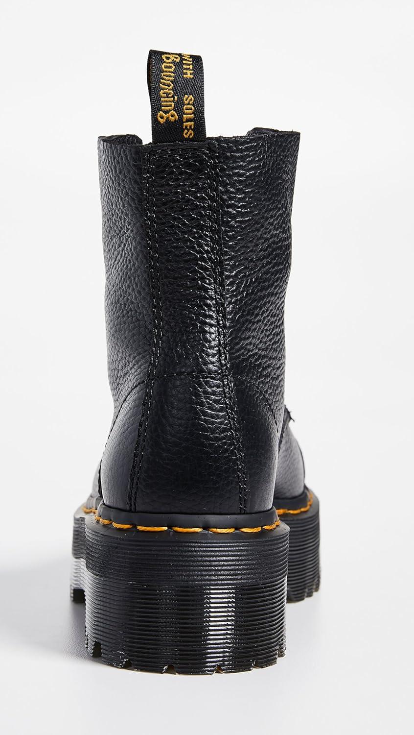 image:imageDr Martens Womens Maple Zip Steel Toe Light Industry BootsBlack Milled Nappa