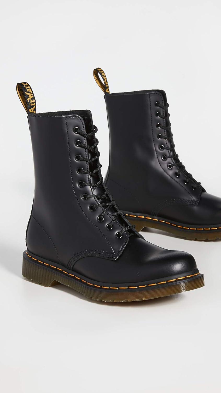 image:imageDr Martens Womens Maple Zip Steel Toe Light Industry BootsBlack Smooth