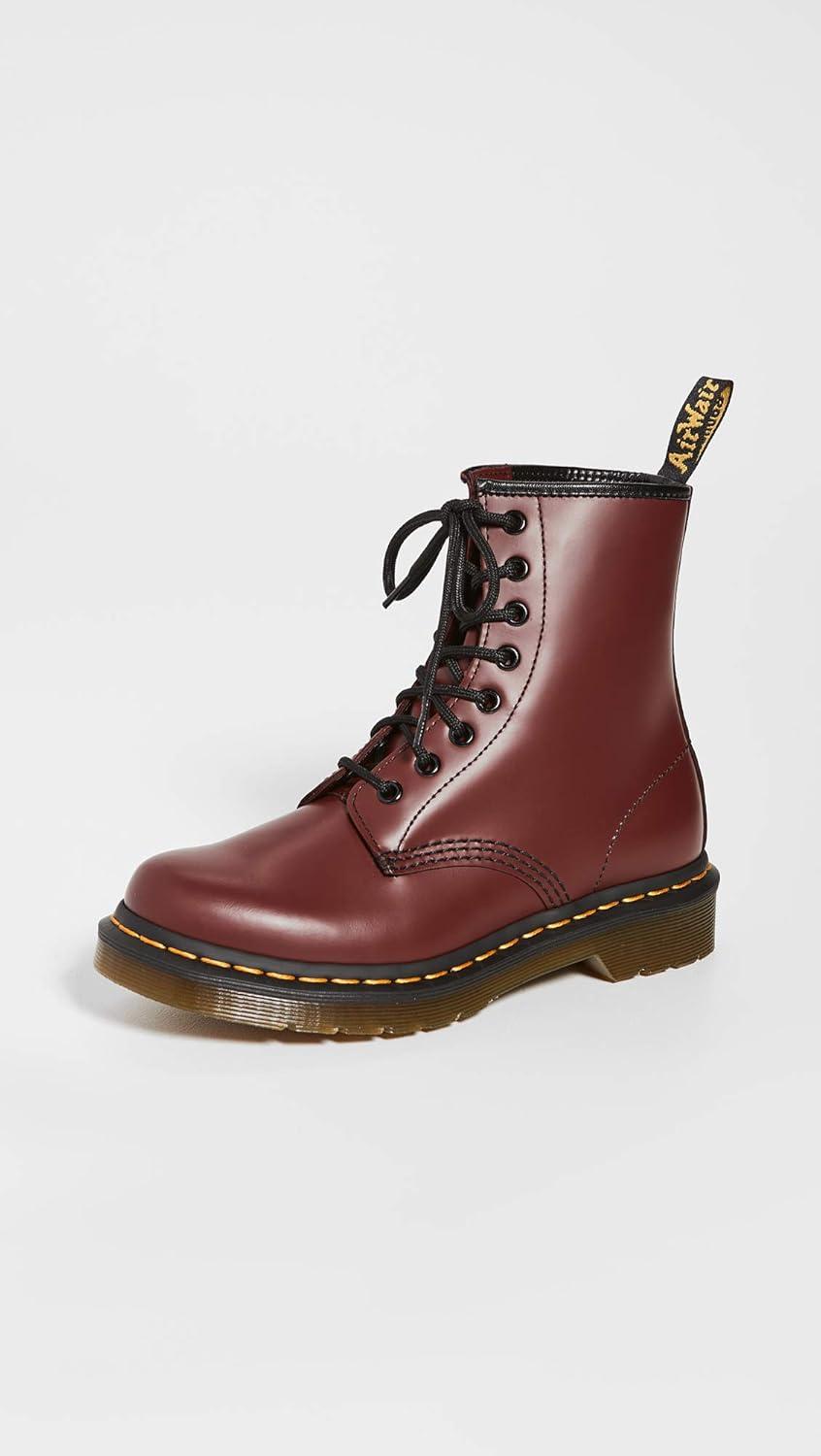 image:imageDr Martens Womens Maple Zip Steel Toe Light Industry BootsCherry Red
