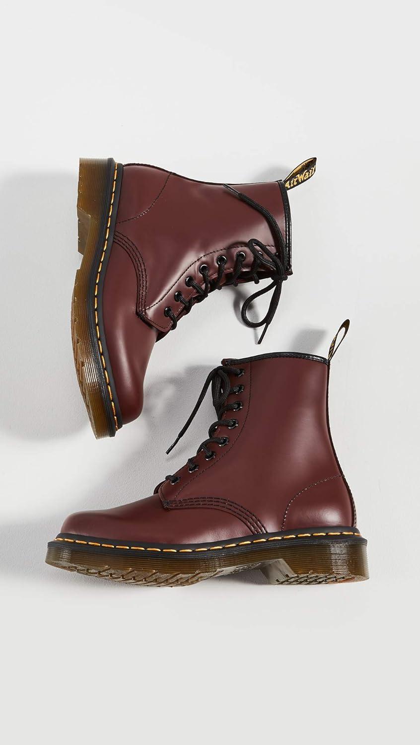image:imageDr Martens Womens Maple Zip Steel Toe Light Industry BootsCherry Red